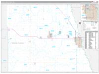 Grand Forks, Nd Carrier Route Wall Map